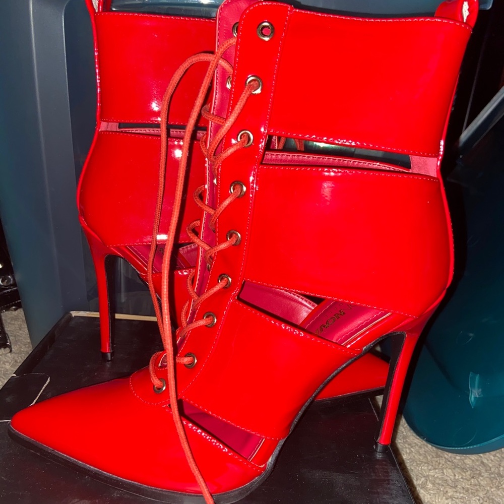 Fashion nova red heels